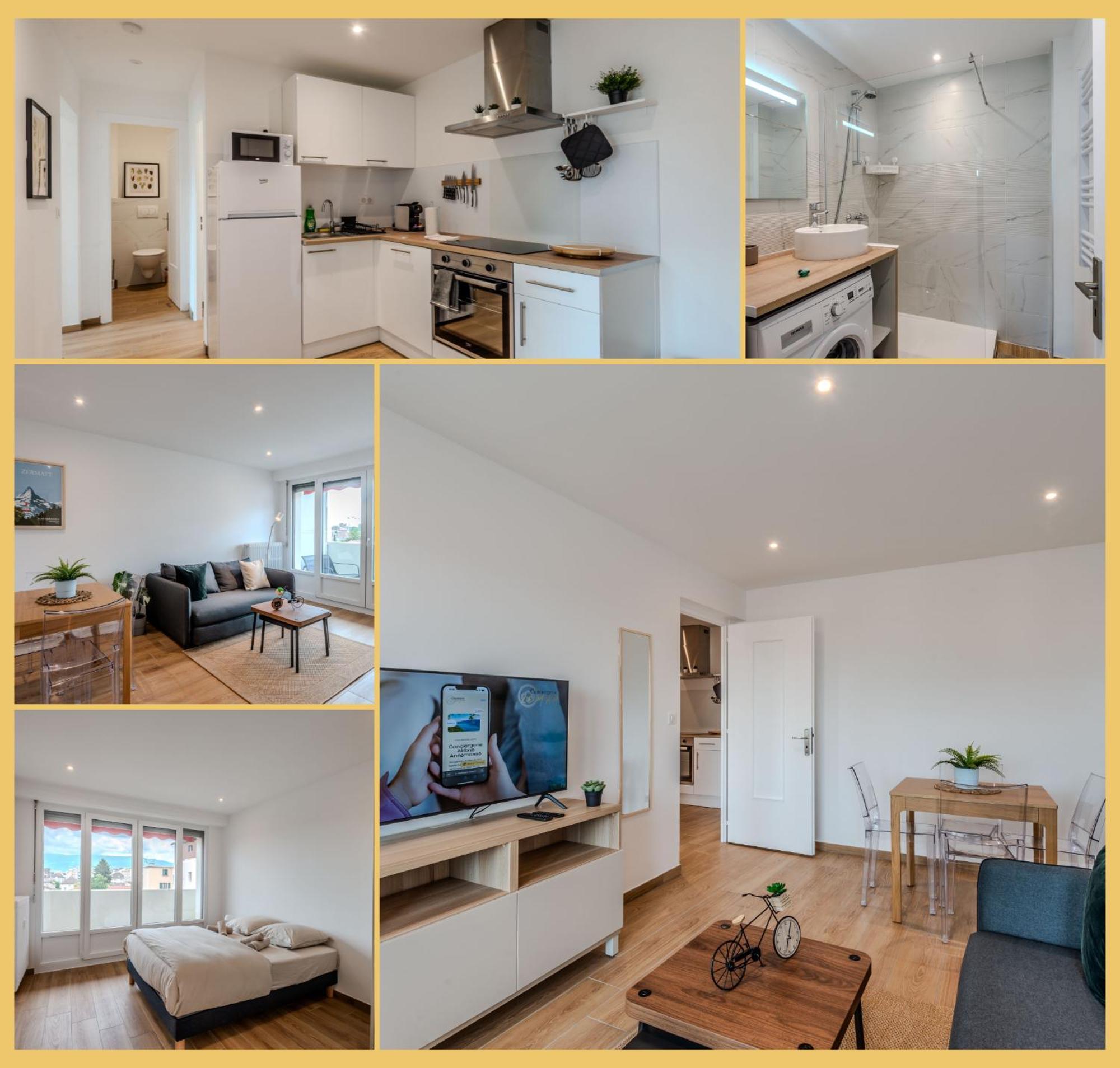 Chez Gwen I T3 I Gaillard Apartment Bagian luar foto