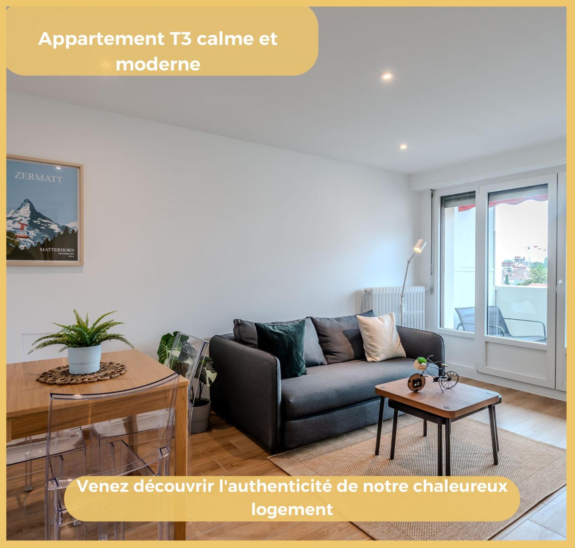 Chez Gwen I T3 I Gaillard Apartment Bagian luar foto